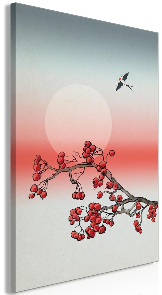 Artgeist Obraz - Winter Rose (1 Part) Vertical Veľkosť: 40x60, Verzia: Na talianskom plátne