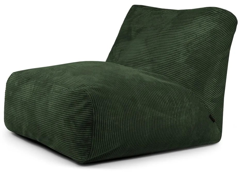 Zelený menčestrový sedací vak Tube 100 – SLOWDOWN