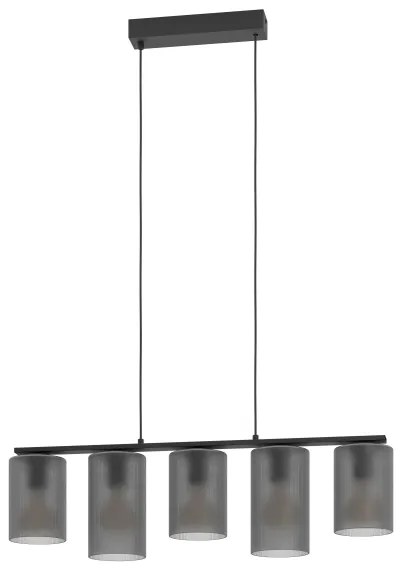 Eglo 901163 - Luster na lanku COLOMERA 5xE27/40W/230V šedá