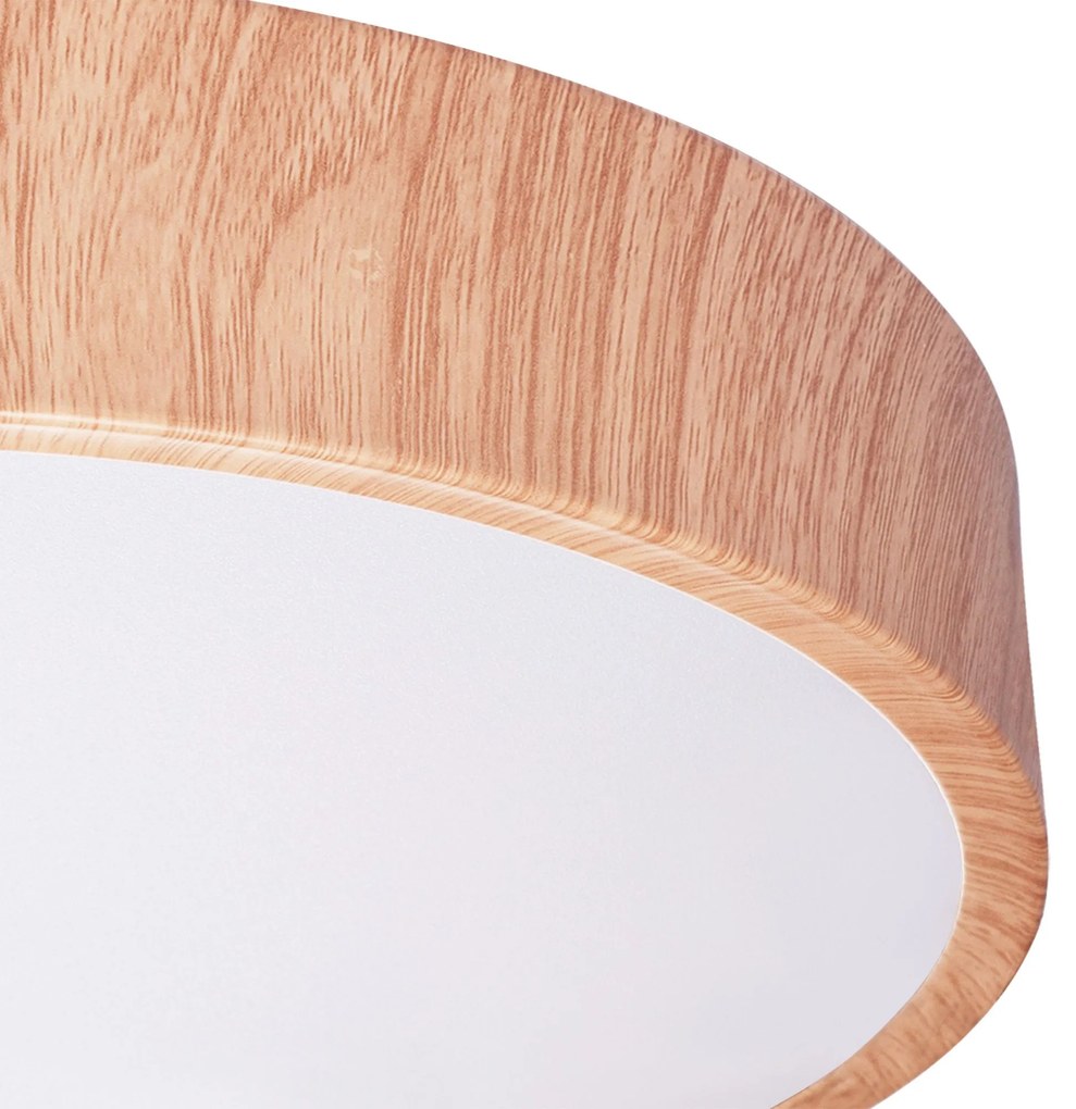 Toolight Toolight, LED stropné svietidlo 30cm 24W APP1404-C, hnedá-biela, OSW-03085