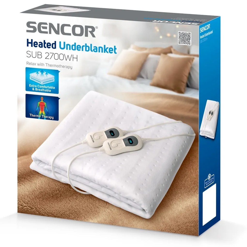 Sencor SUB 2700WH elektrická vyhrievacia deka