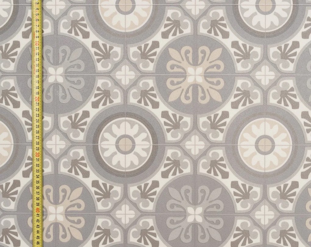 Beaulieu International Group, PVC podlaha - lino Domo 2162, na mieru, šíře 4m, šedá, bez podkladu, kuchyňa