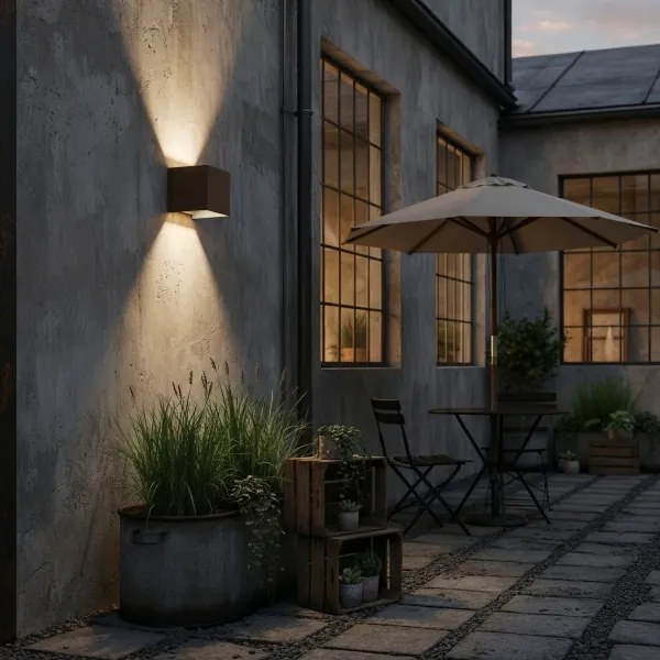 Ideal Lux - LED Vonkajšie nástenné svietidlo ATOM LED/12W/230V IP54 hnedá