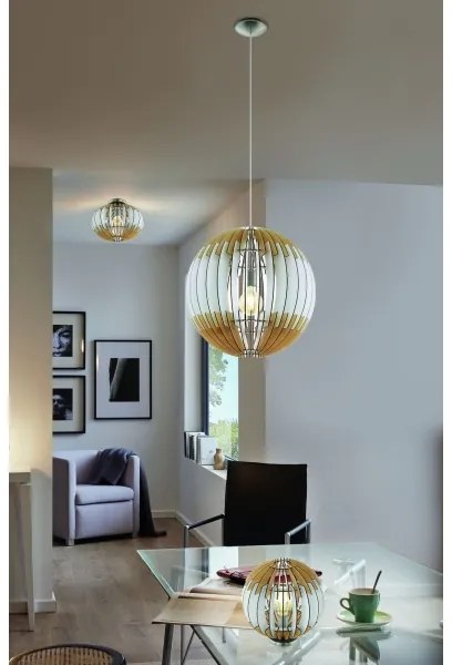 Eglo 32846 - Luster na lanku OLMERO 1xE27/60W/230V