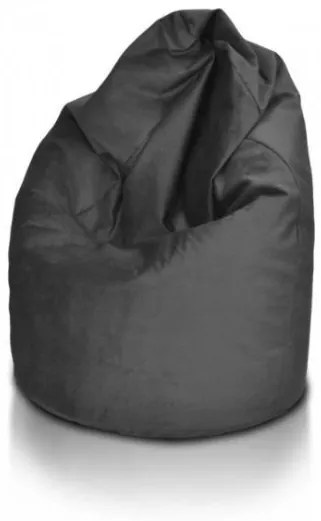 Sedací vak hruška Sako XL polyester TiaHome - tmavo hnedá