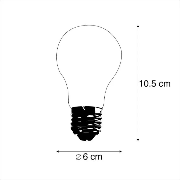 Sada 5 stmievateľných LED žiaroviek E27 A60 7,6W 780 lm 2700K