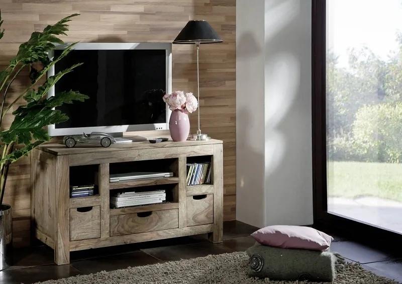 Bighome - GREY WOOD TV stolík 100x60 cm, palisander
