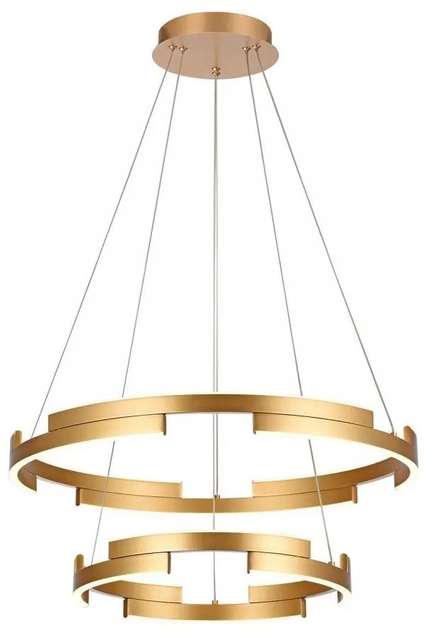 Redo 01-3178 - LED Stmievateľný luster na lanku CASTLE LED/60W/230V zlatá