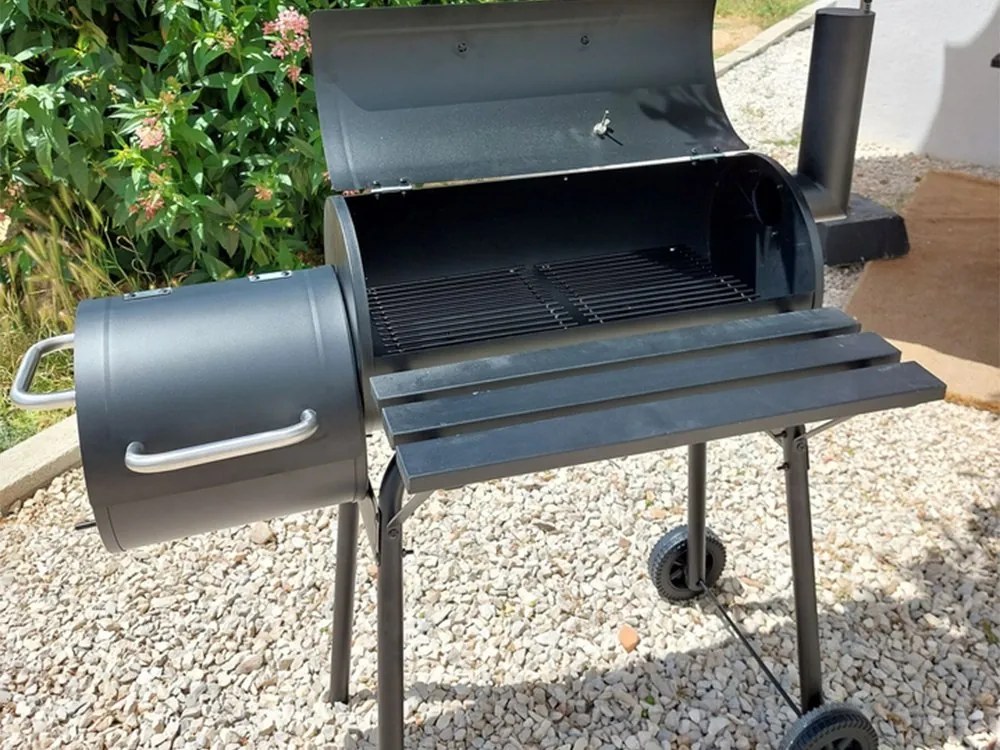Verk 27092 Záhradný gril s udiarňou na kolieskach