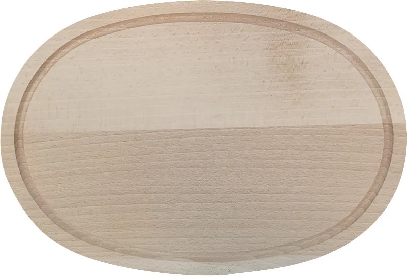 AMADEA Drevená servírovacia doska - podnos ovál, masívne drevo, 30 cm