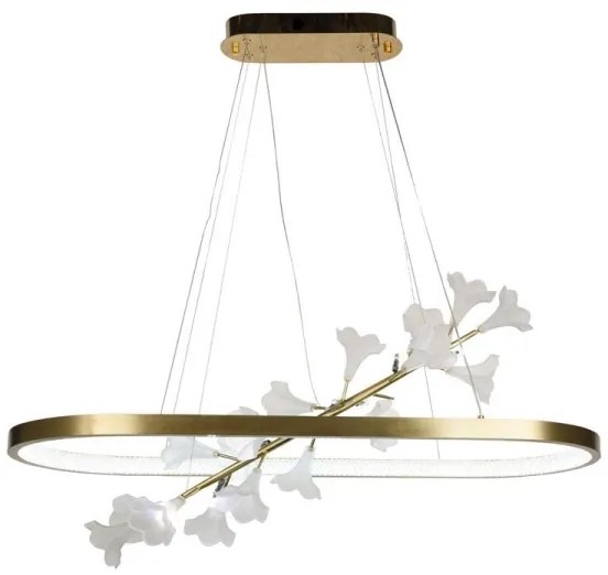 LED Stmievateľný luster na lanku LED/55W/230V 3000-6500K + diaľkové ovládanie