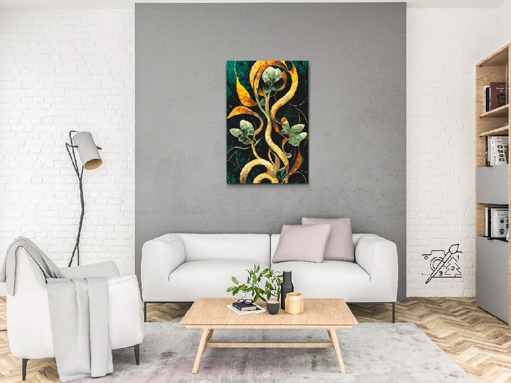 Gario Maľovanie podľa čísel Abstraktný kvet Rozmery: 80 x 120 cm, Rámovanie: S vnútorným rámom