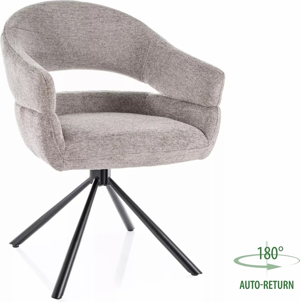 SI Stolička Borgo Raven sivý