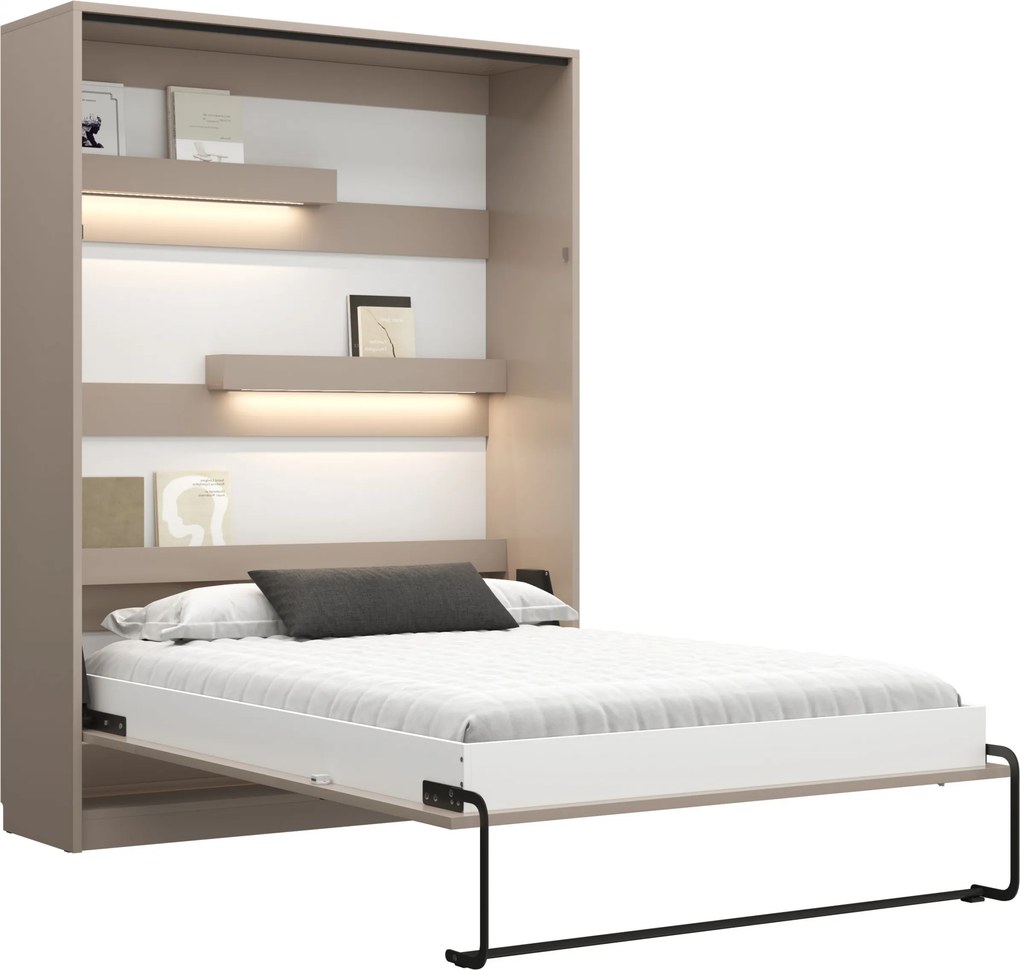 Vertikálny rozkladací stôl Genius 120x200 s písacím stolom - congo / kasmír