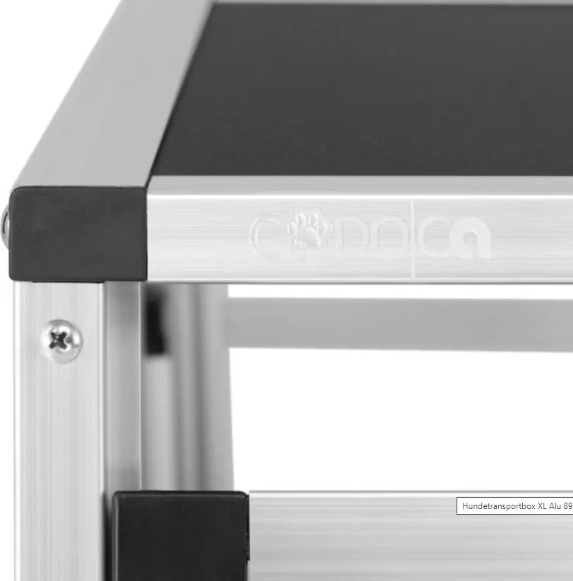 Prepravka pre psa BRUNO, 89x70x51cm strieborná/čierna Cadoca