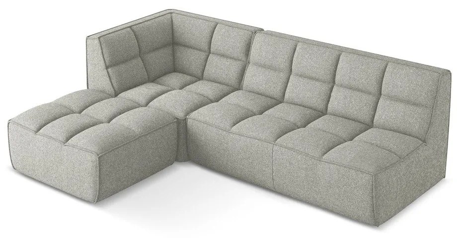 Svetlosivá modulárna rohová pohovka (variabilná) Kalai – Makamii