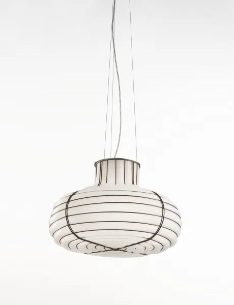 SIRU - Luster na lanku CHAPEAU 2xE14/40W/230V chróm/biela benátske sklo