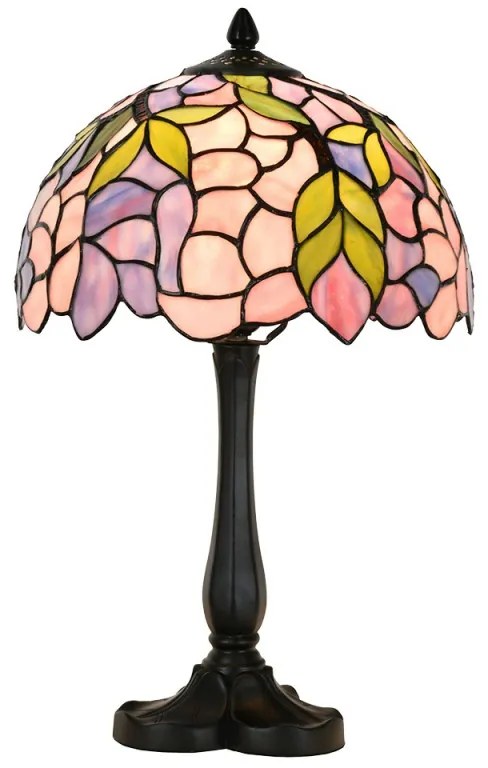 Lampa stolová Tiffany Ø30*50 PINK