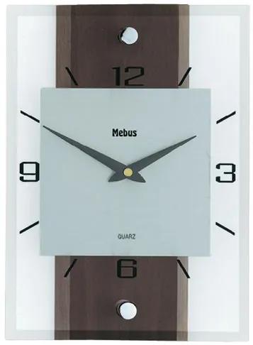 Nástenné hodiny Mebus, Orech 28cm