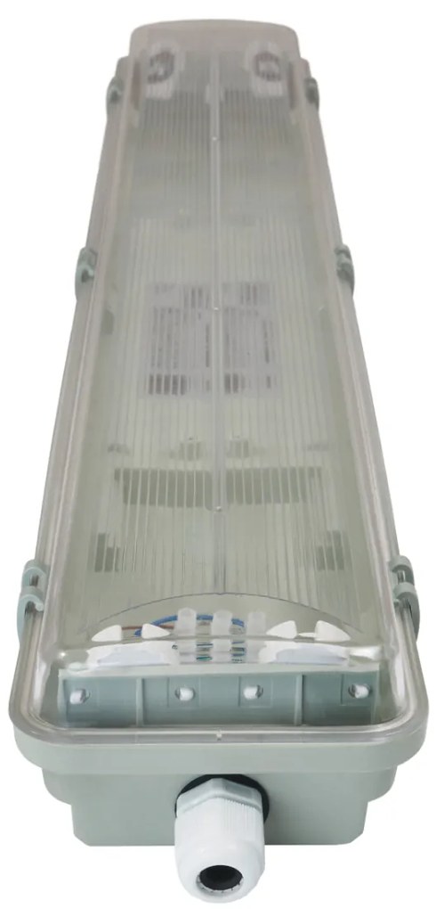 BERGE Hermetické svietidlo 60cm + 2x LED trubica studená biela