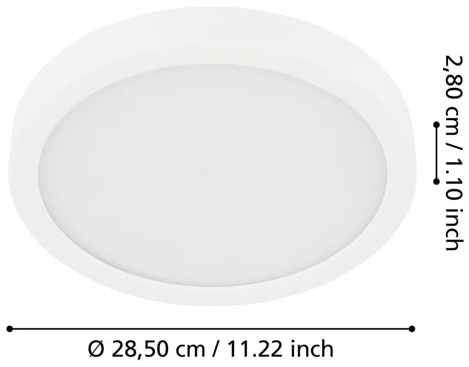 Biele LED stropné svietidlo FUEVA 5 – EGLO