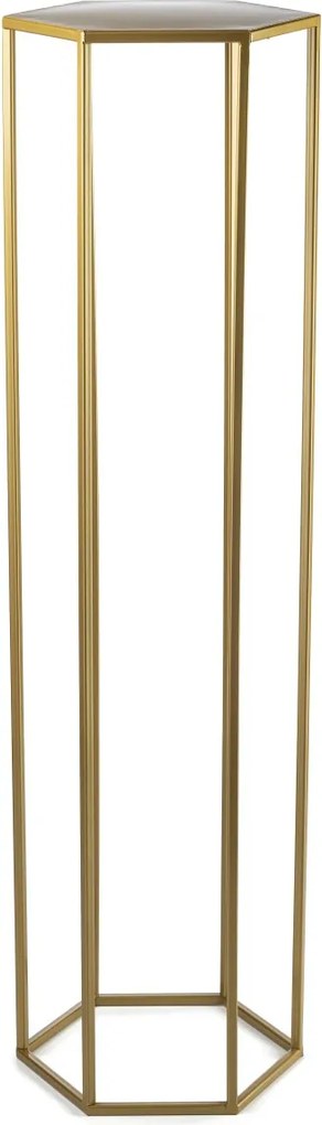 STOJAN NA KVETINÁČ HEXA 100X24X28 CM ZLATÁ