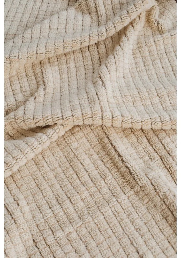 Béžový prateľný/ručne tkaný vlnený behúň 80x230 cm Unexpected Wool – Lorena Canals