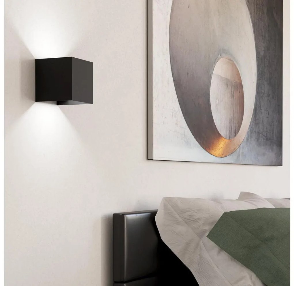 Eglo 901049 - LED Nástenné svietidlo VALMONTONE 2xLED/1,5W/230V 3000K čierna EG901049