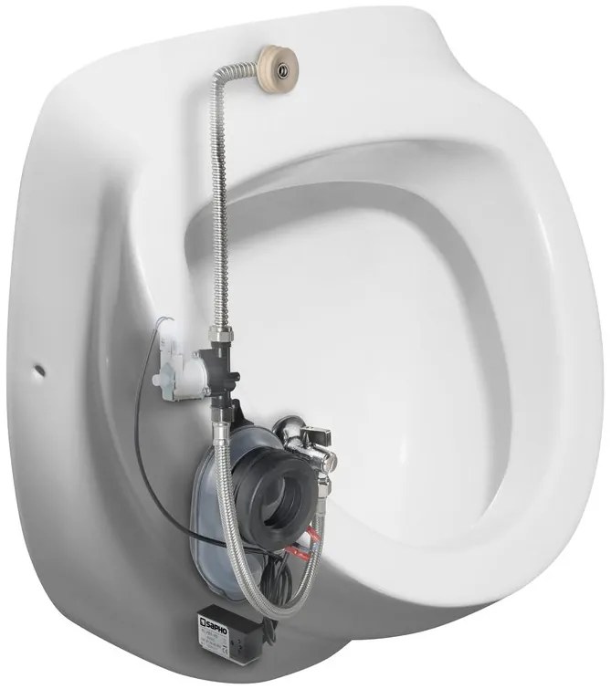 Isvea Isvea, DYNASTY urinál s automatickým splachovačom 6V DC, zakrytý prívod vody, 39x48 cm, 10SZ92001-SENSOR