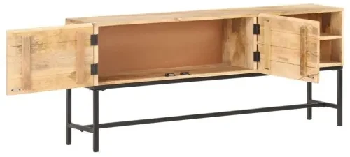 vidaXL Komoda 145x30x60 cm masívne mangovníkové drevo-