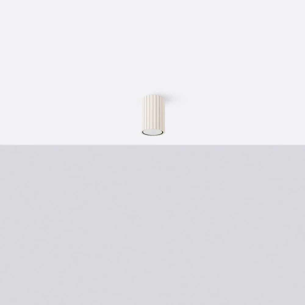 Krémovobiele bodové svietidlo Gleam – Sollux