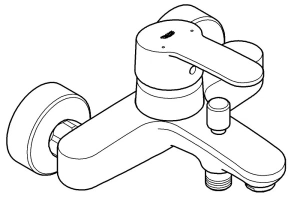 GROHE 33591002 - Vaňová batéria EUROSTYLE COSMOPOLITAN lesklý chróm