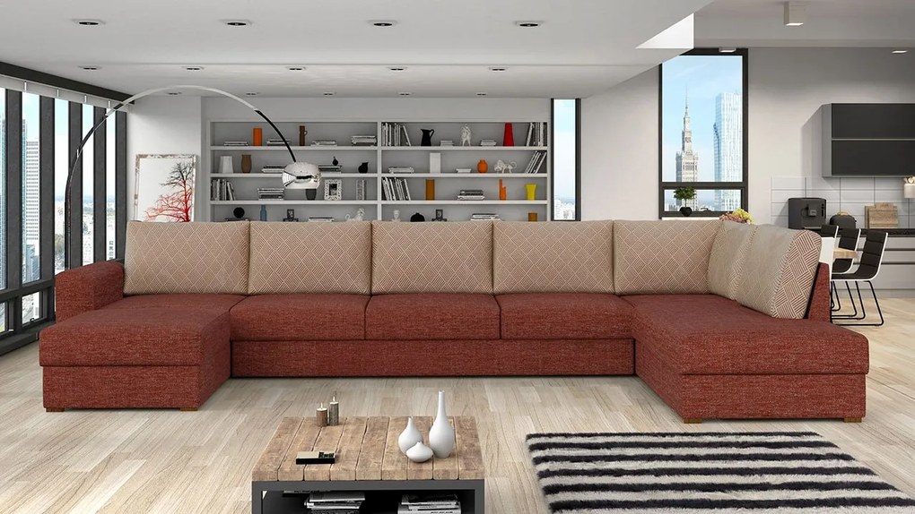 Rohová sedačka Astana Large Premium, Dostupné poťahy: Zoya 01, Strana: Ľavá - U