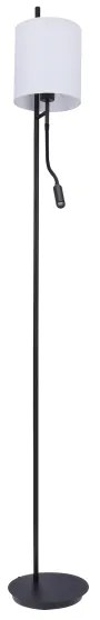 LED Stojacia lampa TOKYO 1xE27/40W/230V + LED/3W čierna/biela