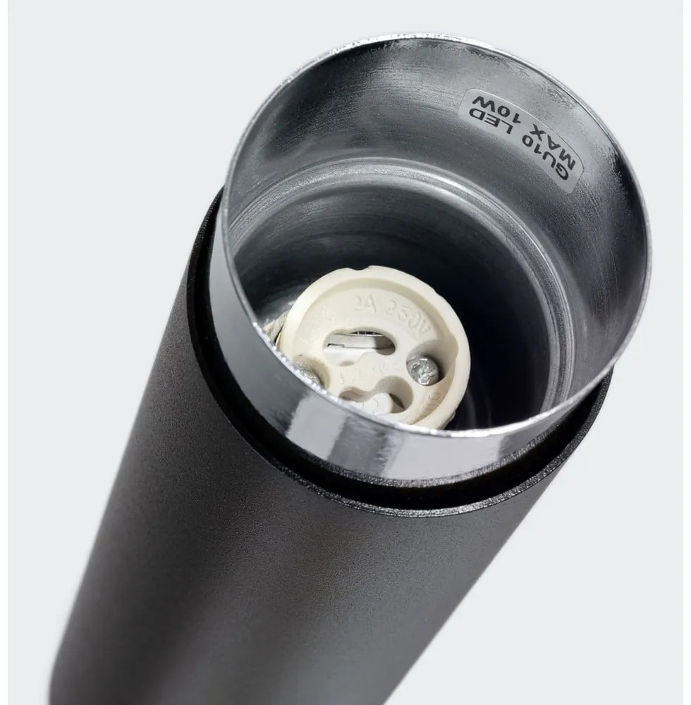 Stropné svietidlo v čierno-striebornej farbe Crown – Sollux