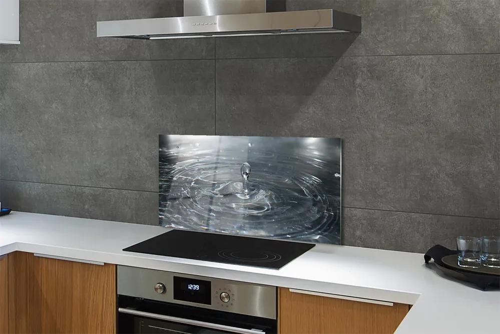 Sklenený obklad do kuchyne pokles striekajúcej vode 120x60 cm
