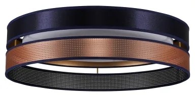 Duolla-LED Stropné svietidlo ROLLER DUO SHINY LED/24W/230V pr. 45 cm modrá/medená