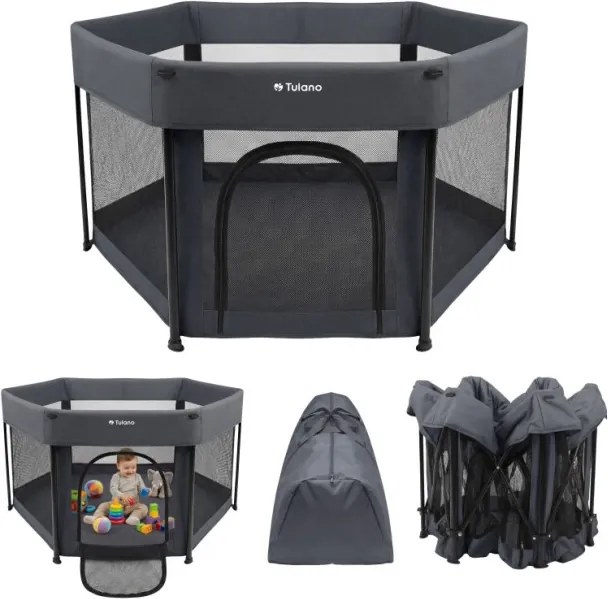 Detská ohrádka Cozy 30 grafitová