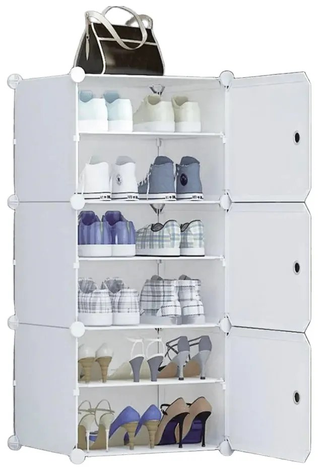Hogler 3406 Variabilný regálový systém 6 políc 96 x 44 x 32 cm, biely