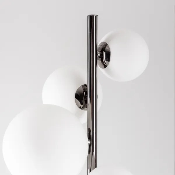 Brilagi - LED stojacia lampa MILLA 7xG9/3W/230V čierny chróm/biela