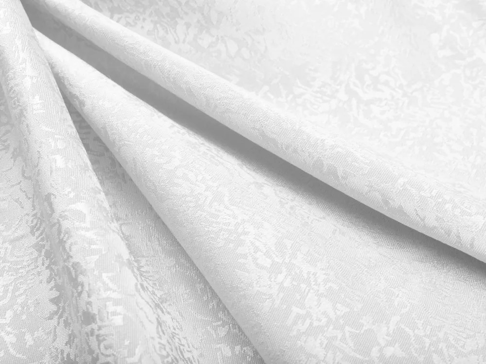 Biante Veľký teflónový okrúhly obrus TF-032 Venezia biely Ø 160 cm