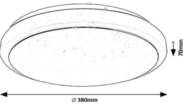 Rabalux 71183 - LED Stropné svietidlo TREVOR LED/24W/230V 3000K pr. 38 cm