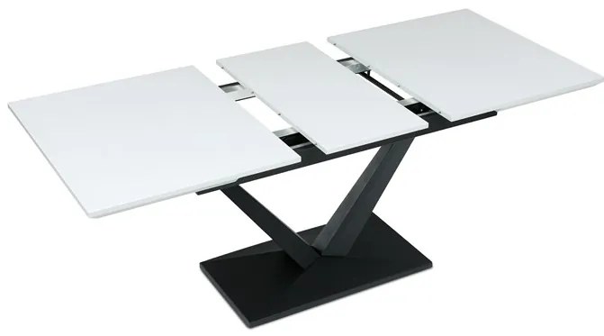 Autronic BONTEC Jedálenský stôl rozkladací 140-180x85 cm, mdf, biela, HT-W1630 WT Farba: Biela
