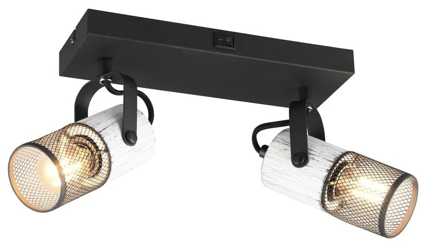 Čiernobiele nástenné svietidlo ø 9 cm Tosh – Trio