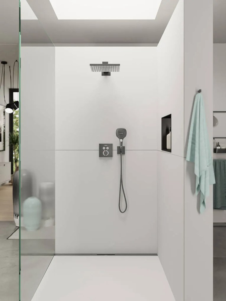 Hansgrohe Raindance Select E, ručná sprcha 120 3jet, kartáčovaný čierny chróm, HAN-26520340