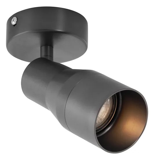 Moderné stropné bodové svetlo tmavosivé GU10 50 mm okrúhle - Stanley