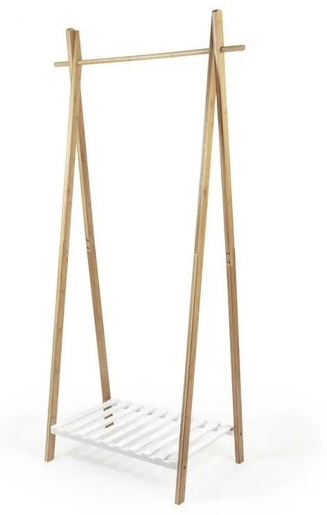 Stojan na šaty Compactor Bamboo Stender, prírodné drevo