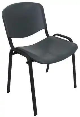 Konferenčná plastová stolička ISO Šedá | BIANO