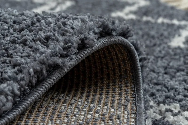 Dywany Łuszczów, Kusový koberec Berber Asila B5970 grey and white, 140x190, šedá, obývacia izba