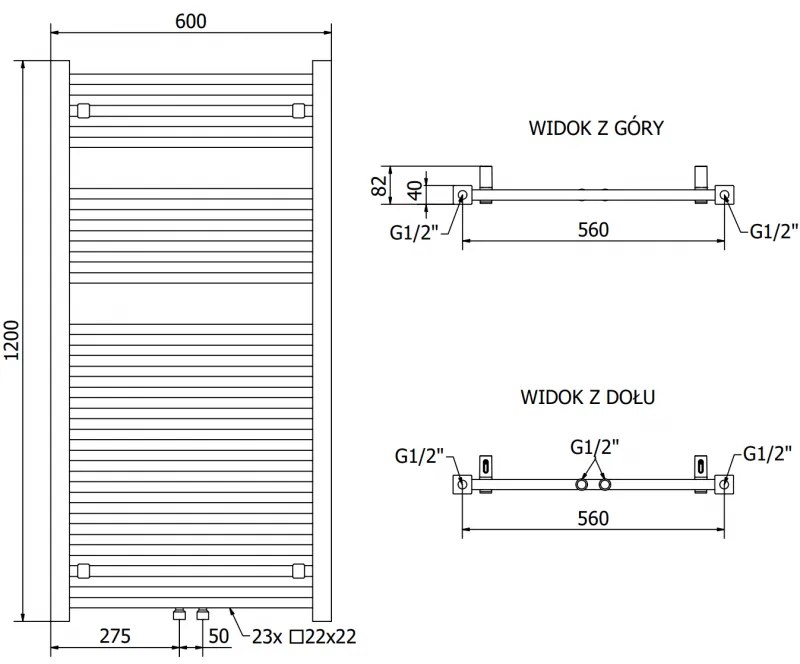 Mexen Pluton, elektrické vykurovacie teleso 1200x600 mm + vykurovacia tyč 900 W, biela, W106-1200-600-2900-20